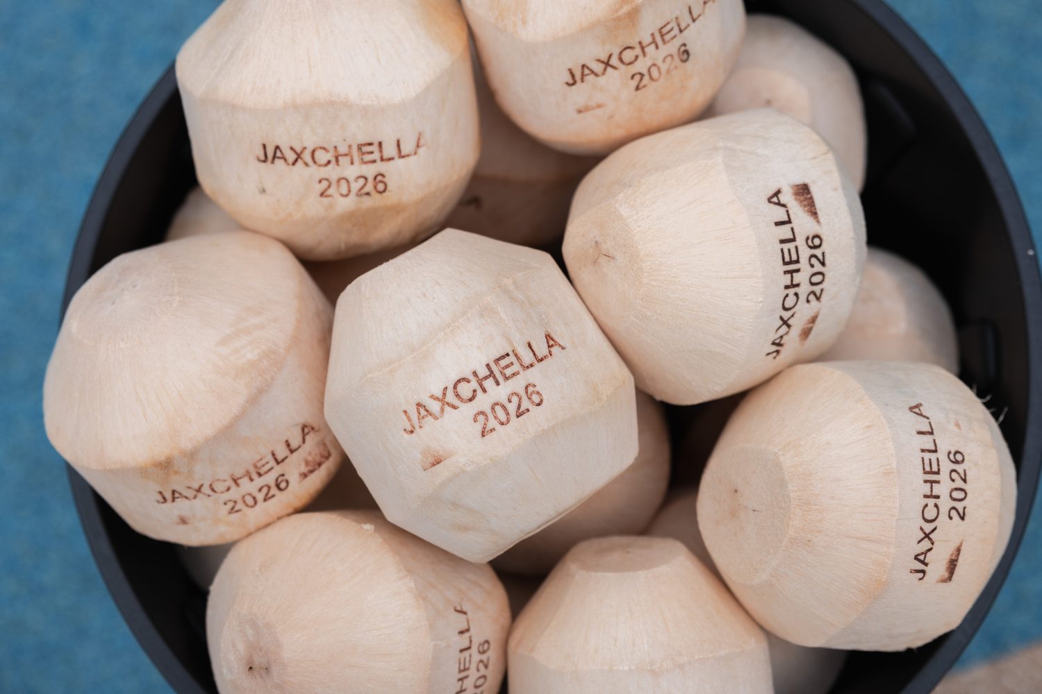 Custom branded coconuts, event styling detail