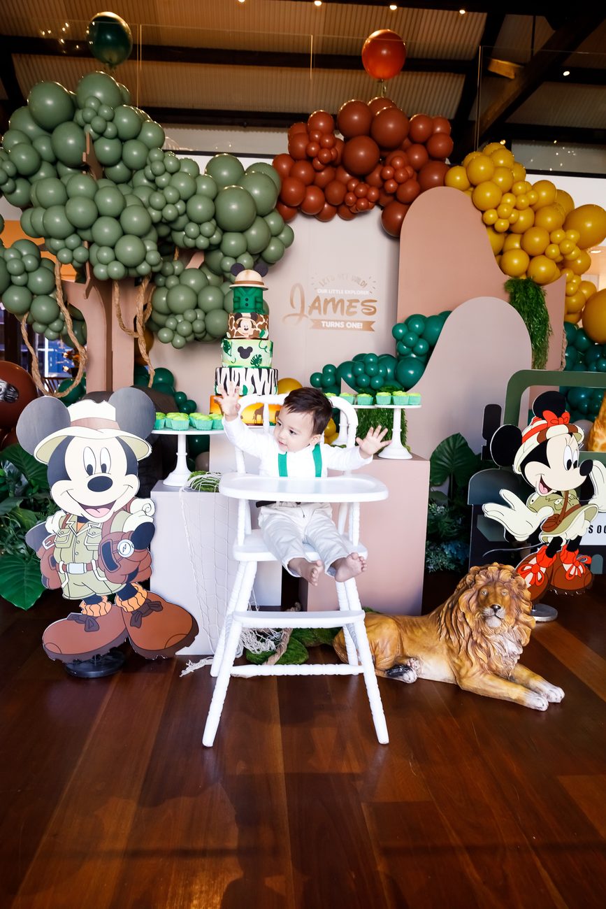 Safari-themed first birthday styling